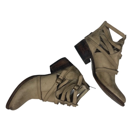 Last Chance….Freebird by Steven Stair Booties in Taupe 6 - Picture 5 of 15